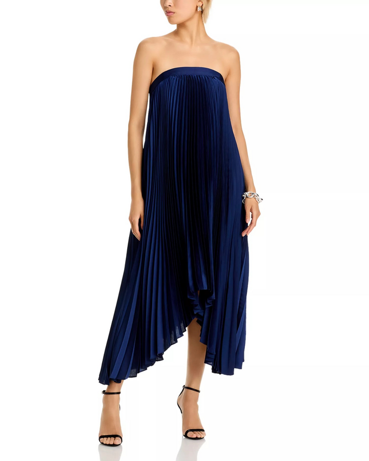 MILLY Jordyn Pleated Dress MSRP $550