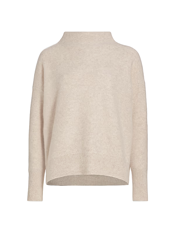 Vince Boiled Cashmere Funnel Neck Sweater MSRP $448