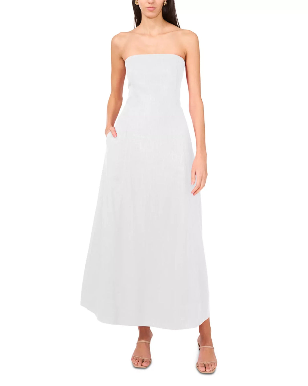 1.STATE Strapless Smocking Panel Dress MSRP $129