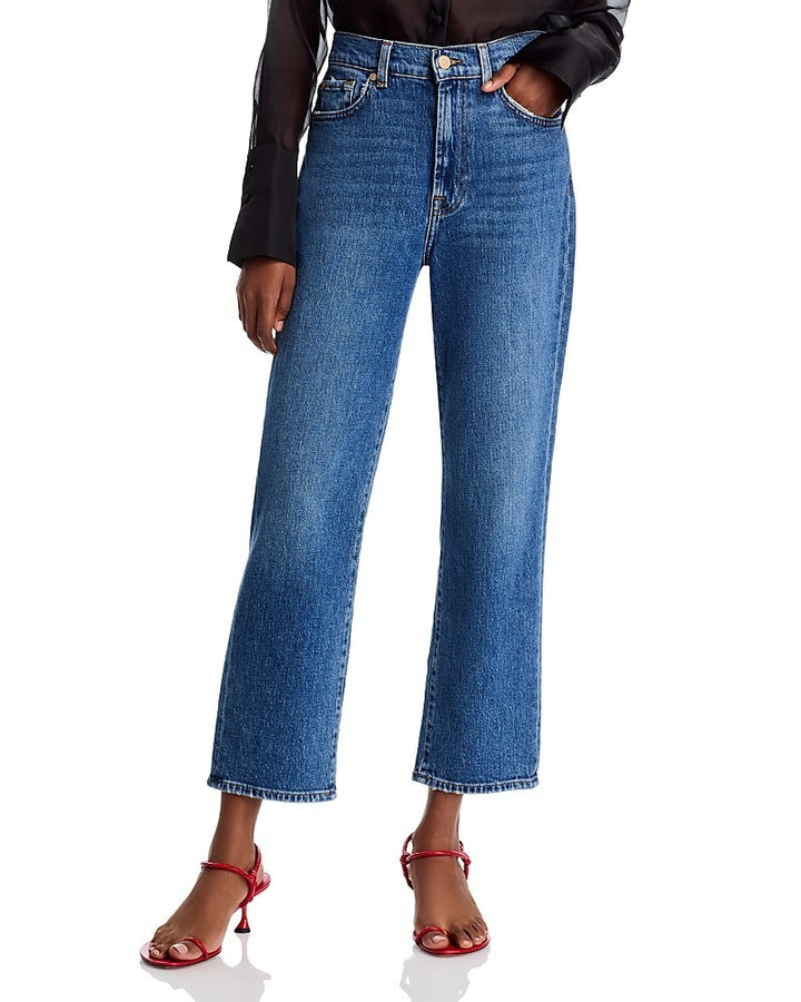 7 for All Mankind Logan High Rise Stovepipe Jeans MSRP $208