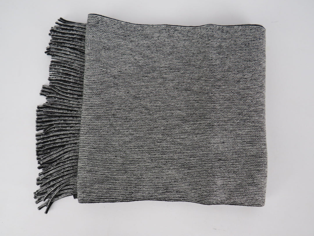 BUGATTI Knit Fringe Trim Wool Scarf MSRP $98