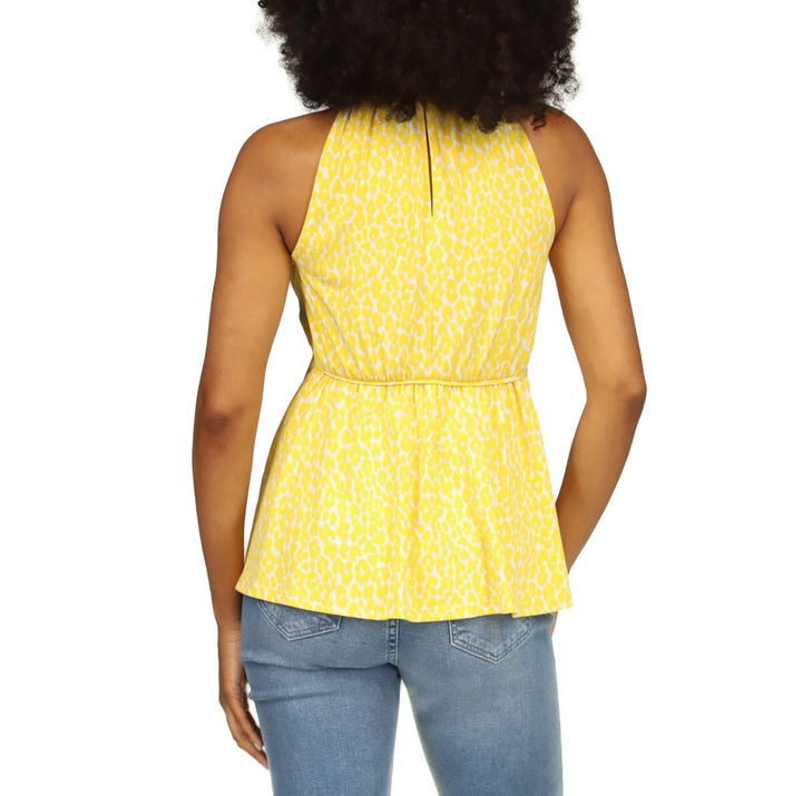 MICHAEL Michael Kors Animal-Print Sleeveless Top MSRP $88