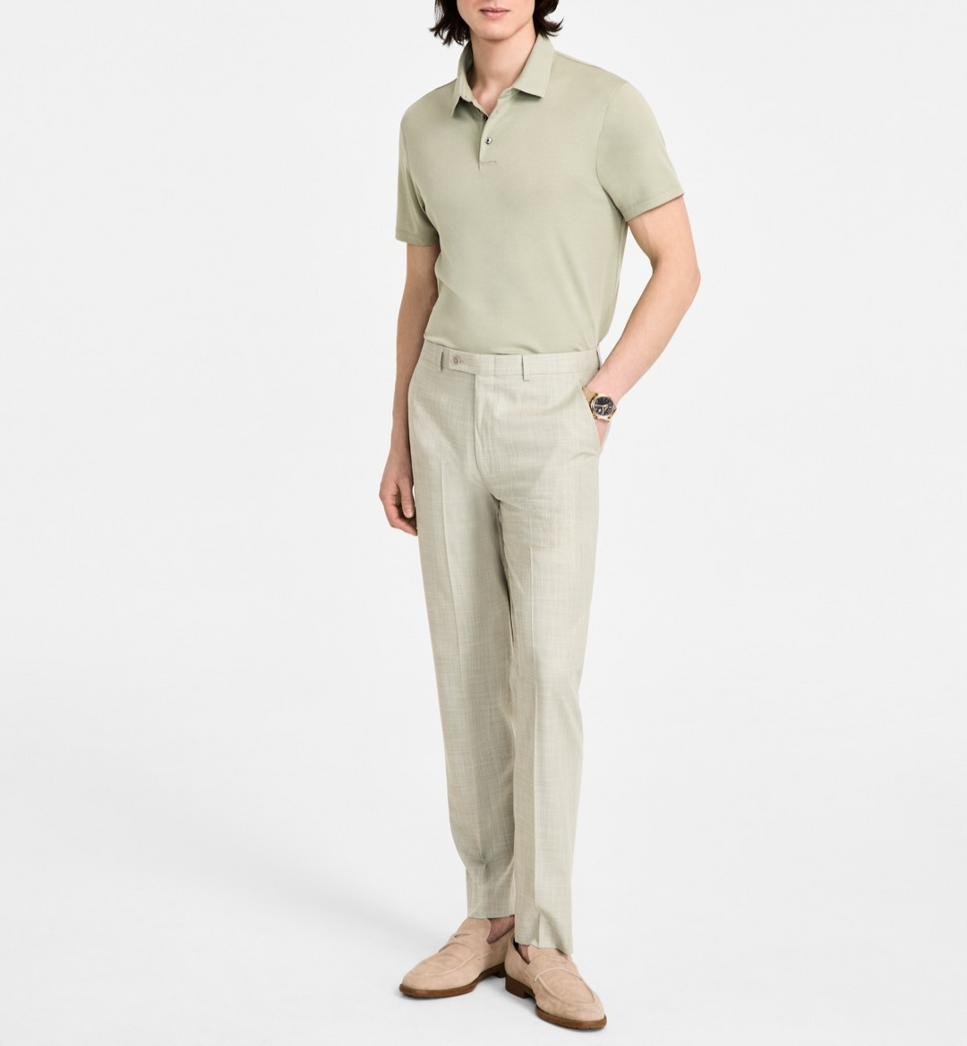 Calvin Klein Men's Slim-Fit Dress Pants - Taupe Calvin Klein Men's Slim-Fit Dress Pants - Taupe