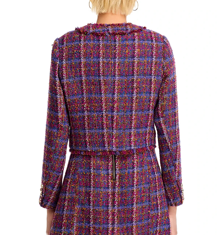 AQUA Tweed Cropped Jacket MSRP $128