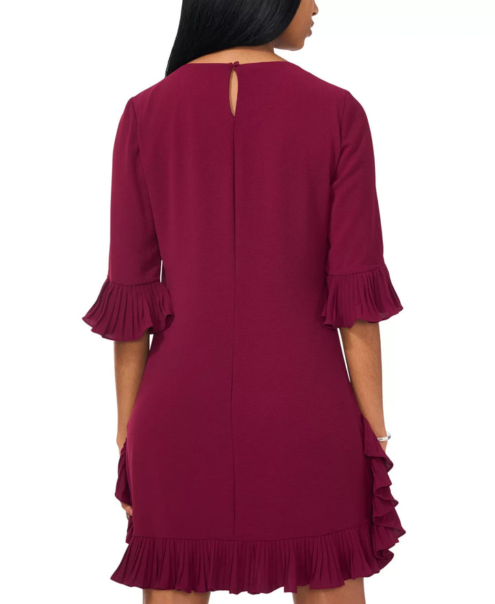 MSK Petite Pleated-Trim Shift Dress MSRP $79