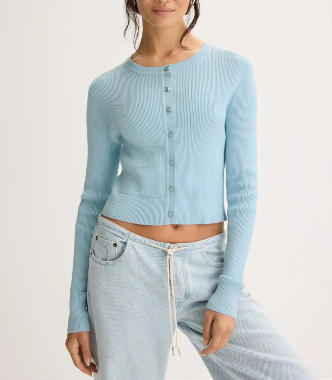Toccin Zoe Classic Cropped Cardigan MSRP $295