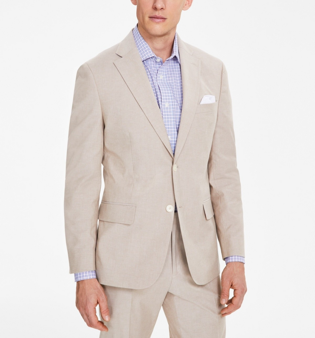 Tommy Hilfiger Modern-Fit TH Flex Stretch Chambray Suit Separates Jacket $360