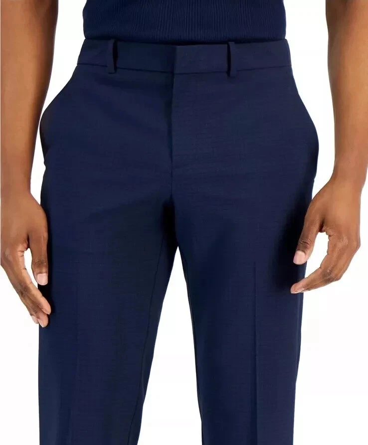 Perry Ellis Portfolio Men's Modern-Fit Stretch Resolution Dress Pants MSRP $95