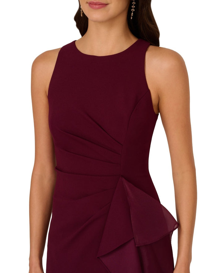 Adrianna Papell Organza Crepe High-Low Gown MSRP $229