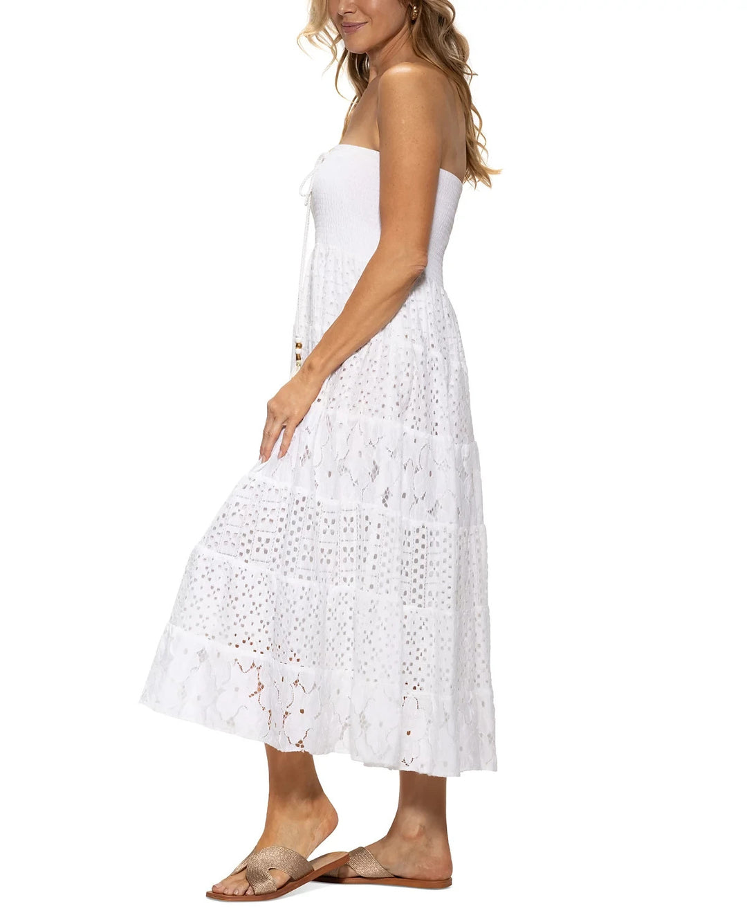 Dotti Cotton Eyelet Convertible Cover-Up MSRP $82