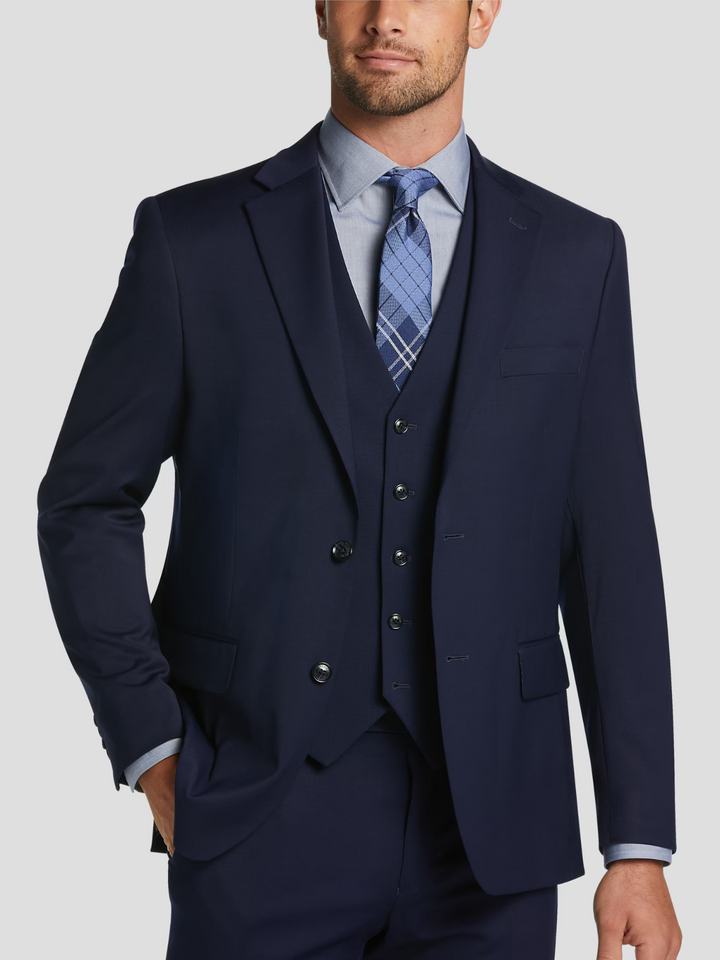 Tommy Hilfiger Men's Modern-Fit Wool Stretch Suit Separates Jacket MSRP $450