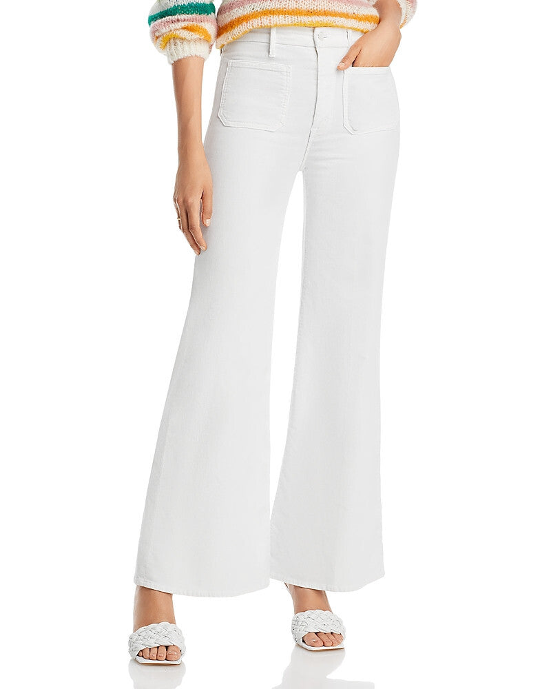 MOTHER The Patch Pocket Roller Skimp High Rise Corduroy Flare Jeans MSRP $248