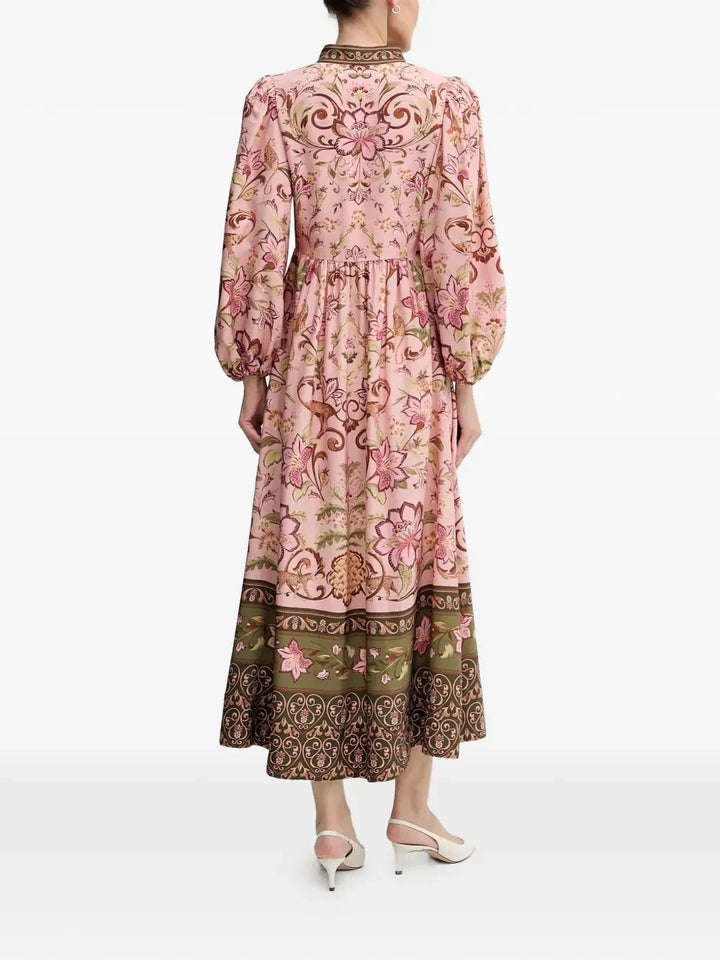 Barbour X Farm Rio Alice MIDI Dress MSRP $550