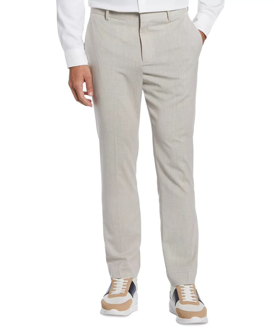 Perry Ellis Men's Slim-Fit Flat Front Stretch Pants MSRP $89.50