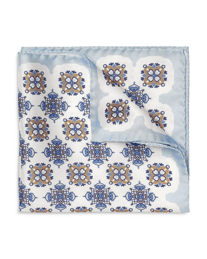 Eton Geometric Silk Pocket Square MSRP $90