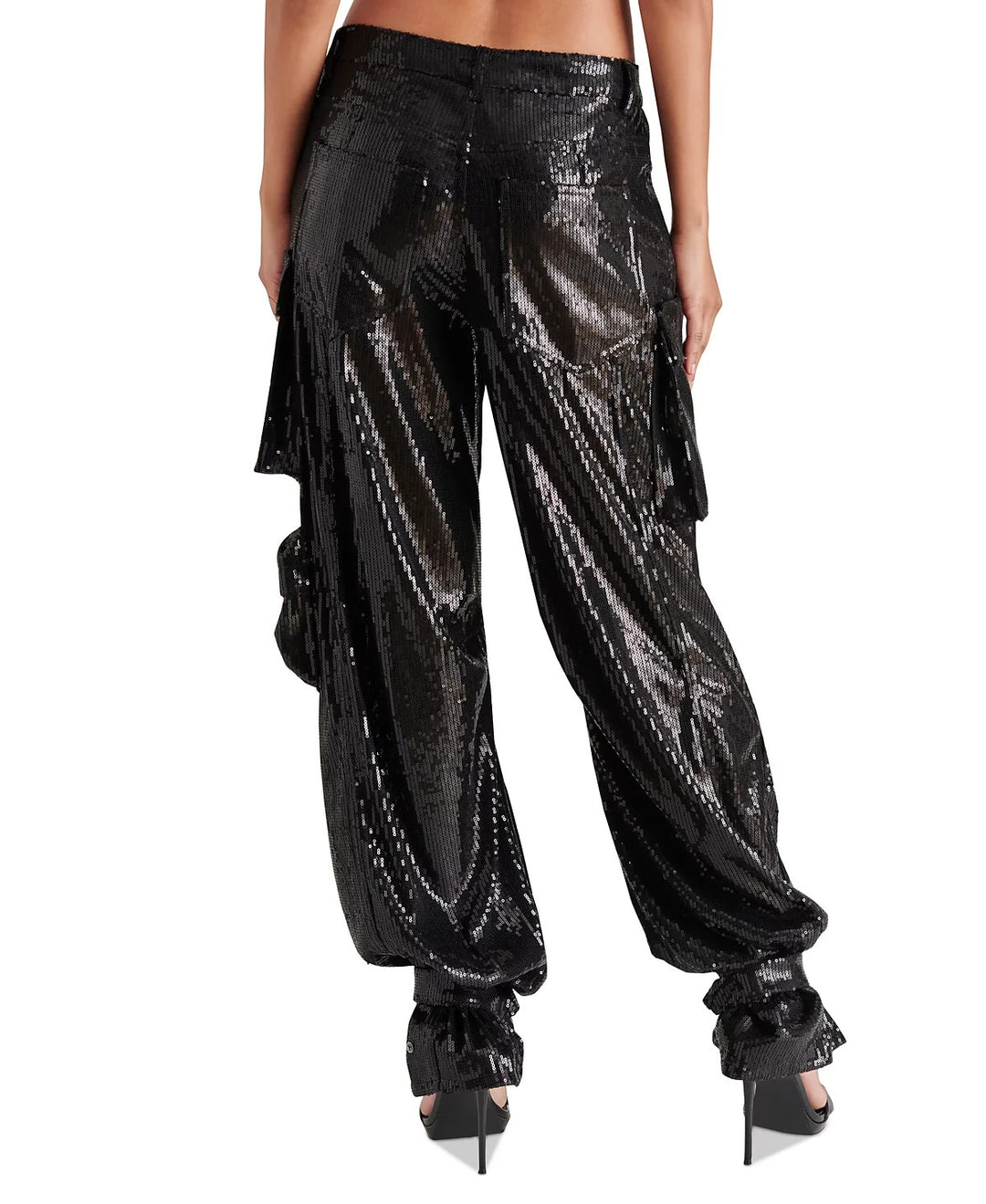 STEVE MADDEN Duo Sequin Cargo Pants MSRP $139