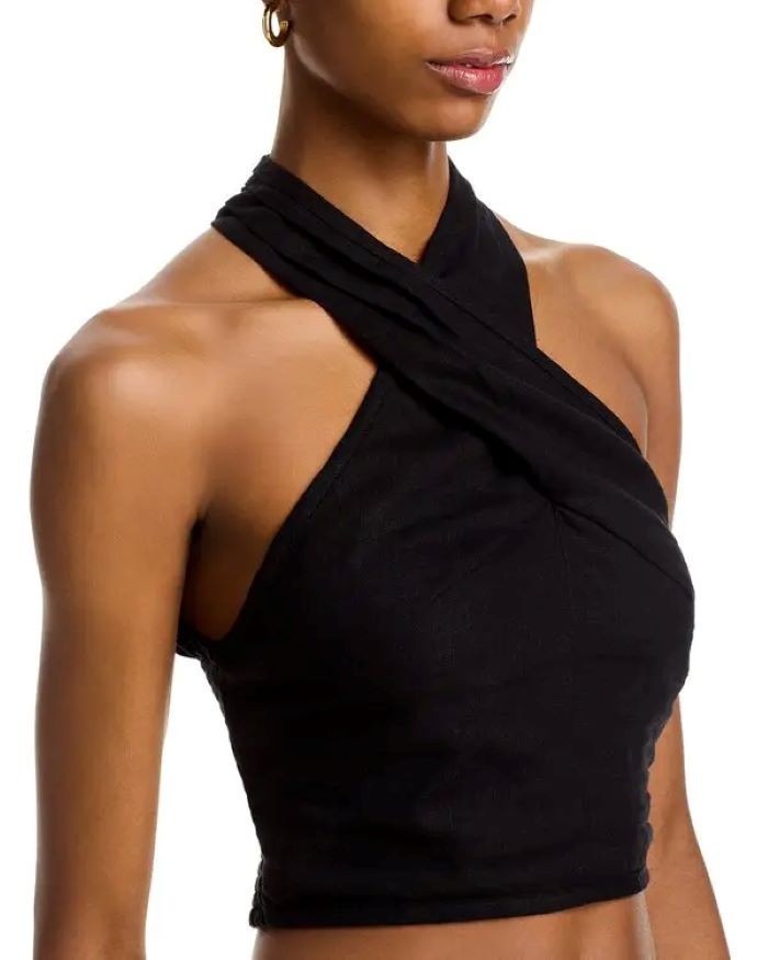 Steve Madden Winnie Halter Crop Top MSRP $69