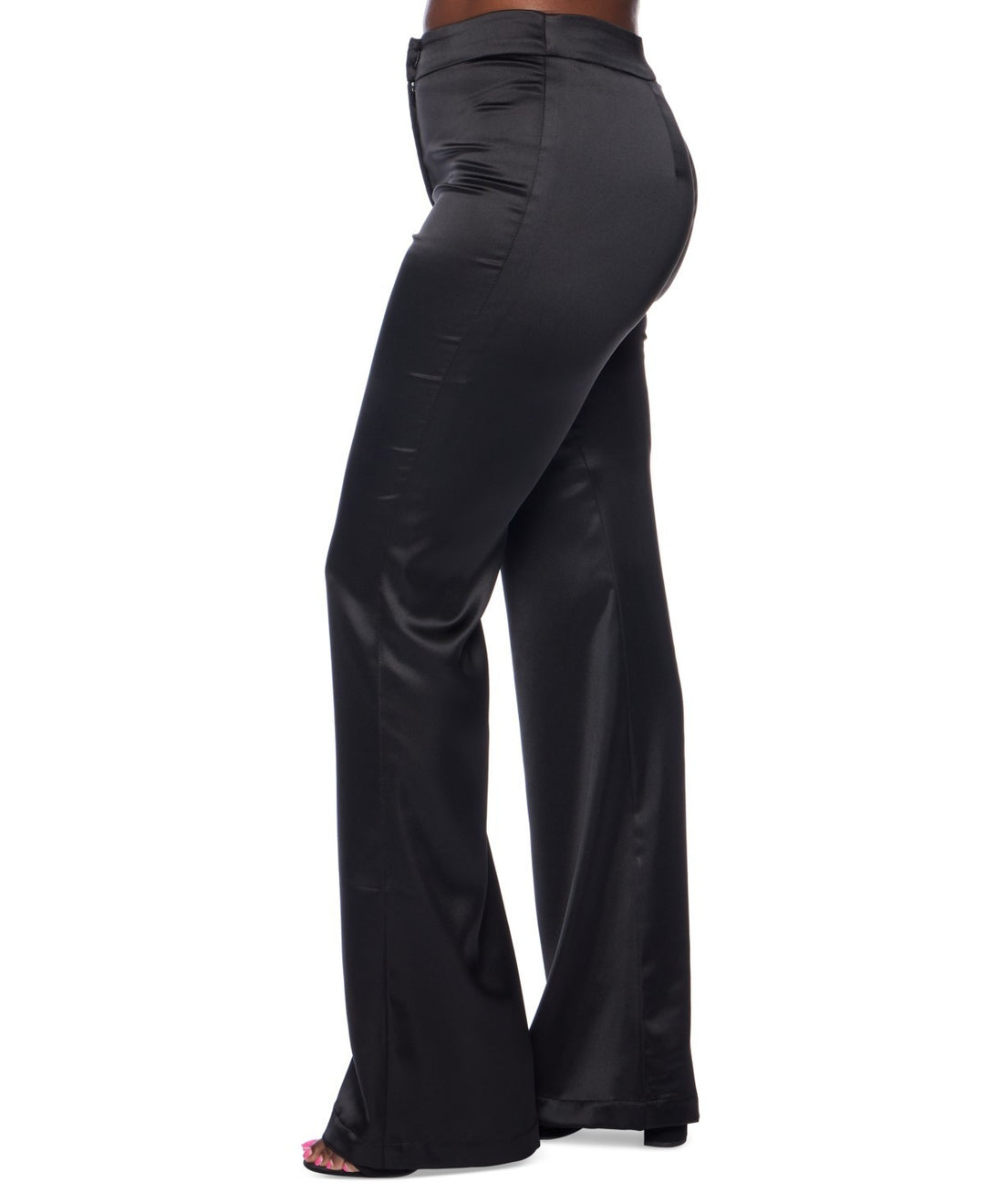 Alex & Sophia Juniors' Wide-Leg Satin Pants MSRP $59