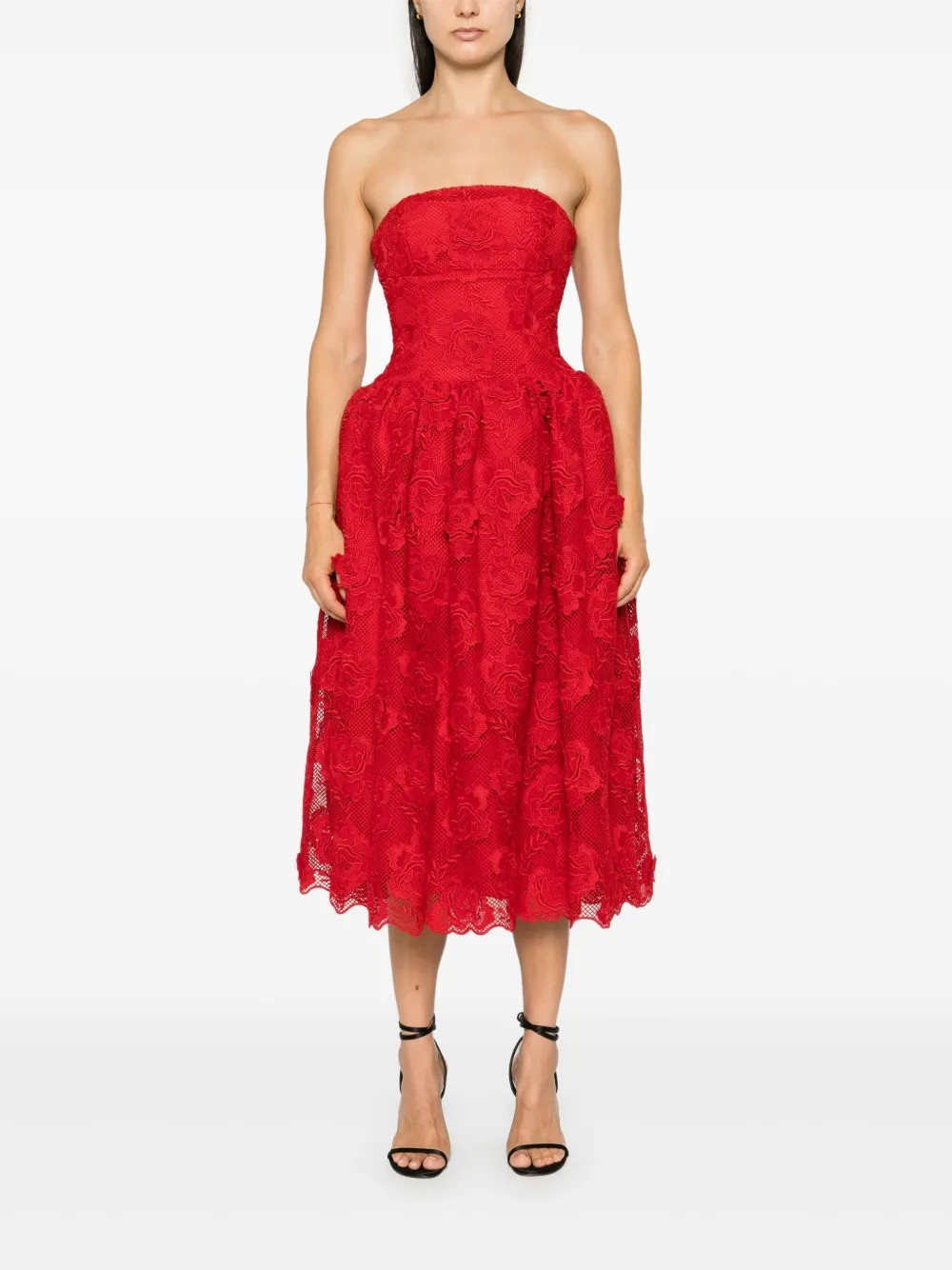 Self-Portrait Lace Midi Dress MSRP $537