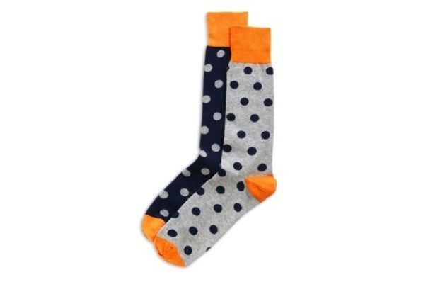 The Men's Store Bloom Dot Crew Socks MSRP $12