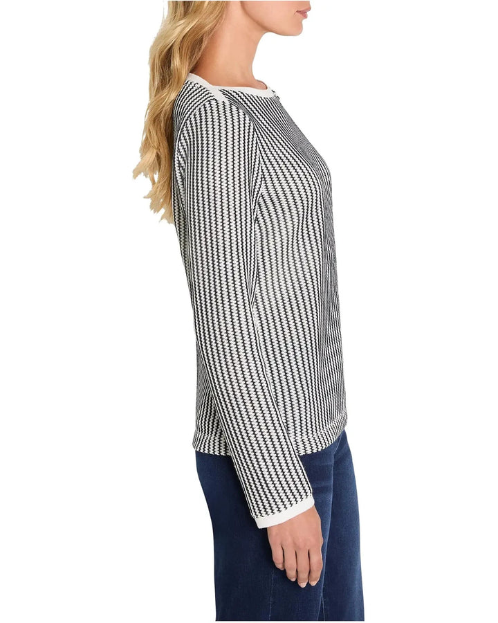 Nic+Zoe Zig Zag Knit Top MSRP $138