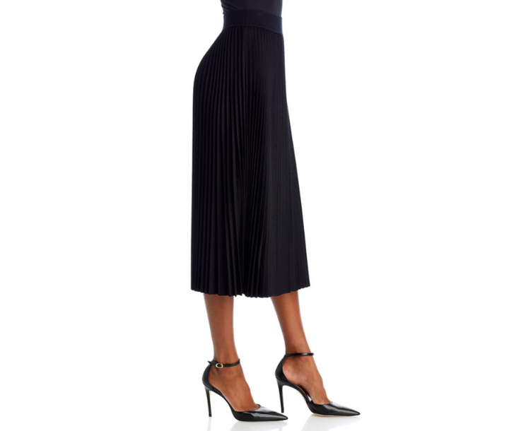 Theory Wool Pleated Midi Skirt MSRP $475
