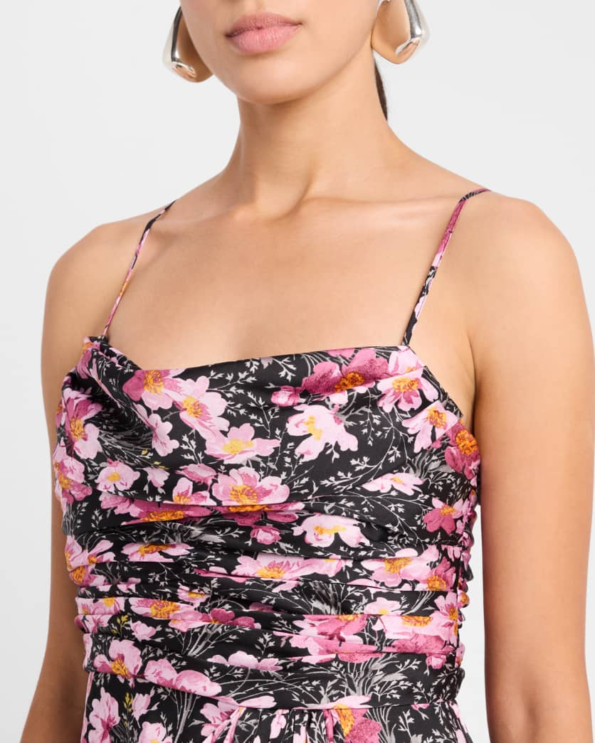 Cinq a Sept Kasia Cosmo Flower Maxi Dress MSRP $495
