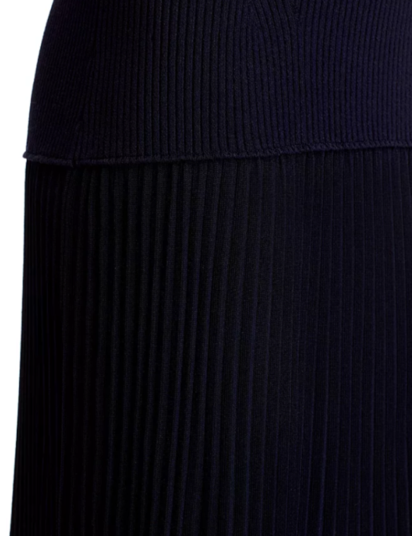 Derek Lam 10 Crosby Lecco Dropped Waist Mixed Media Maxi Dress MSRP $425