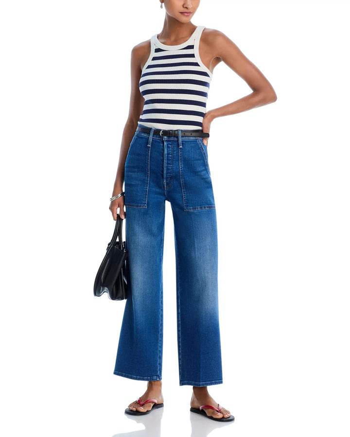 MOTHER The Stitch Up Maven Hover High Rise Jeans MSRP $268
