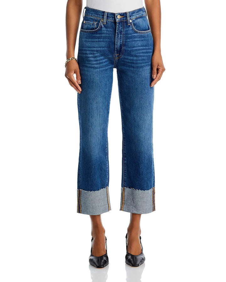 7 For All Mankind Logan High Rise Ankle Stovepipe Jeans MSRP $208