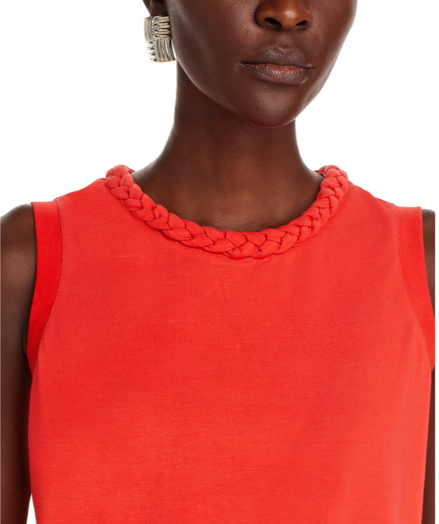 Cinq à Sept Braided Trim Tank Top MSRP $145