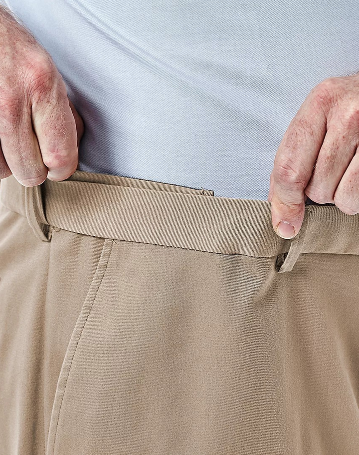 Haggar Men's Big & Tall Premium No Iron Khaki Waistband Pants MSRP $80