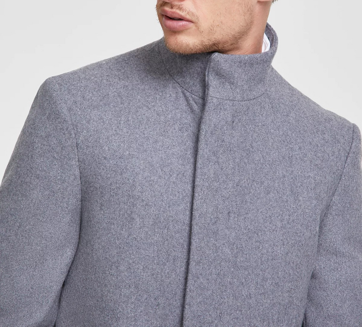 Calvin Klein Men's Mayden Slim-Fit Wool Blend Overcoat MSRP $495