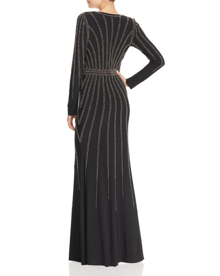 AQUA Beaded Stretch Gown MSRP $318