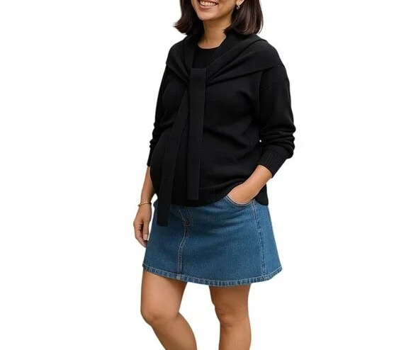 Line & Dot Double Layer Sweater MSRP $99