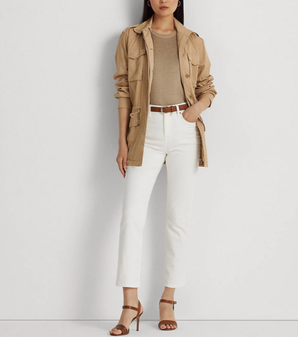 Lauren Ralph Lauren High-Rise Straight Ankle Jeans