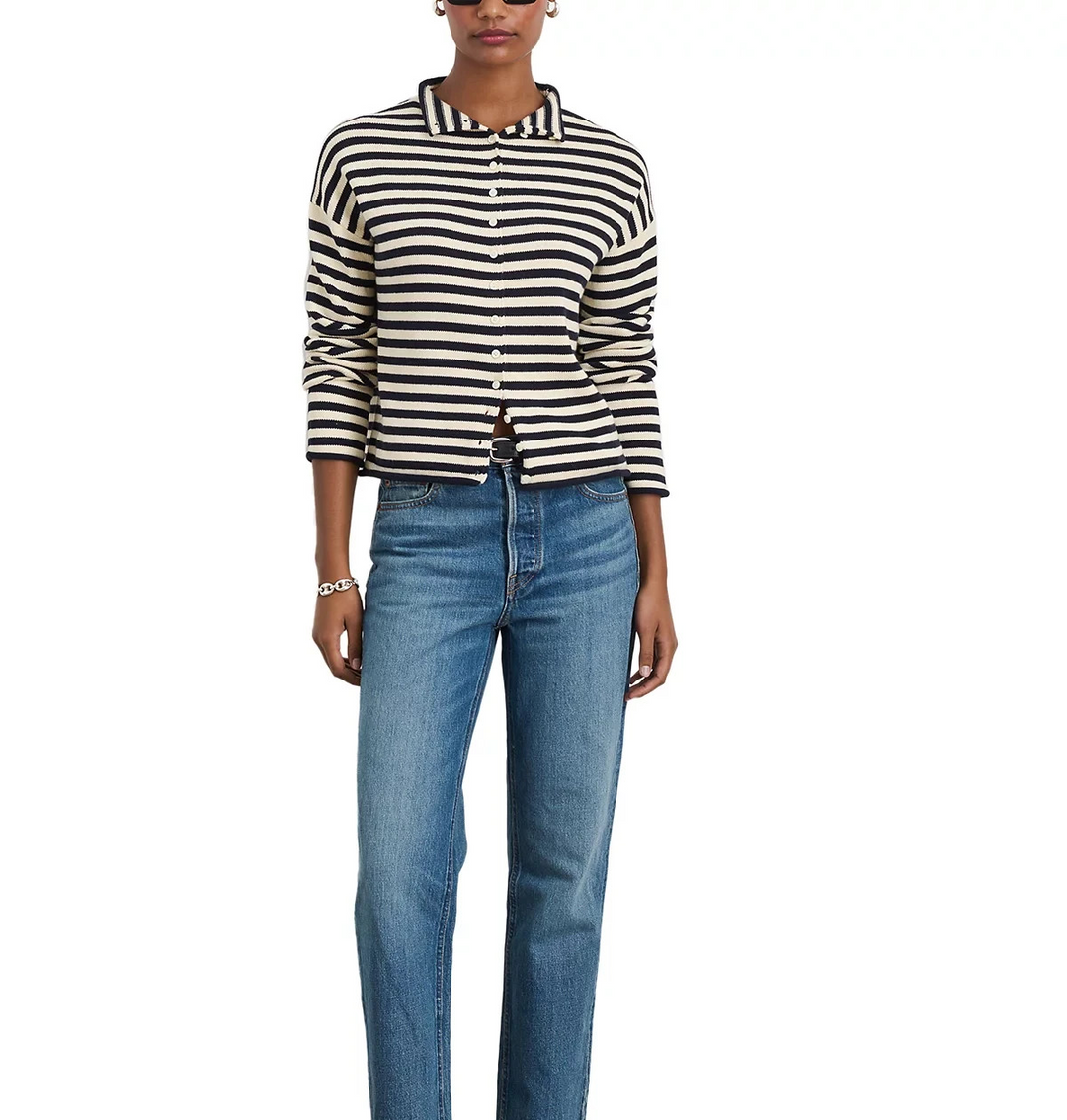 Alex Mill Taylor Striped Cardigan MSRP $175