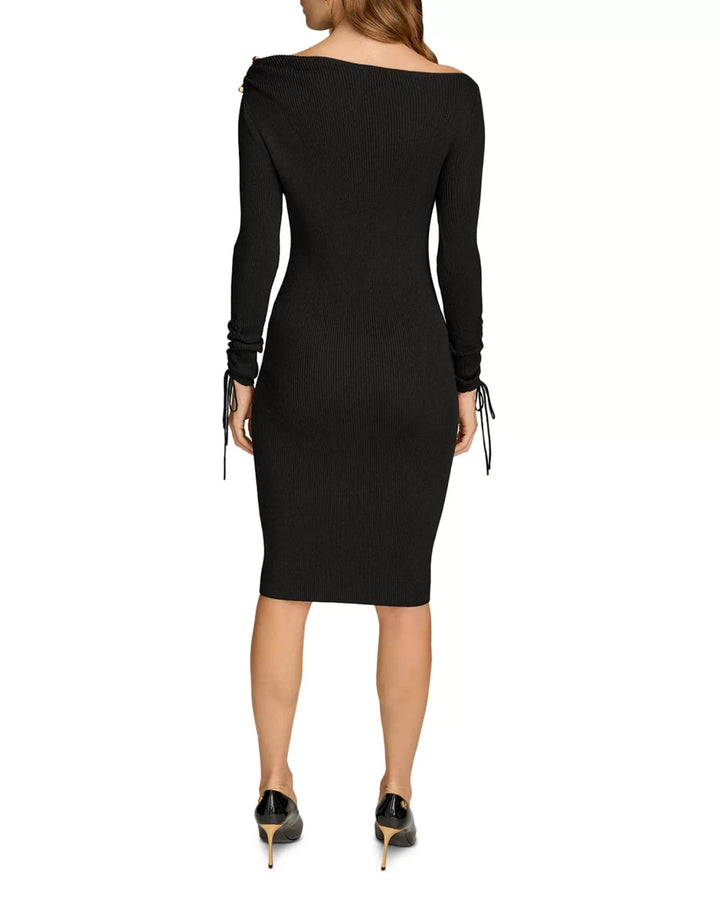 Donna Karan Off-the-Shoulder Sweater Dress MSRP $149