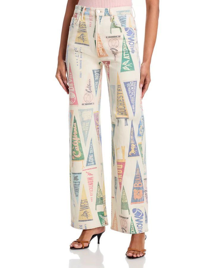 MOTHER The Maven Sneak High Rise Wide Leg Jean MSRP $320