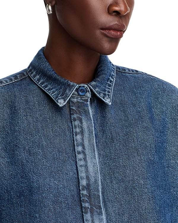 Bella Dahl Denim Oversized Cropped Shacket MSRP $158