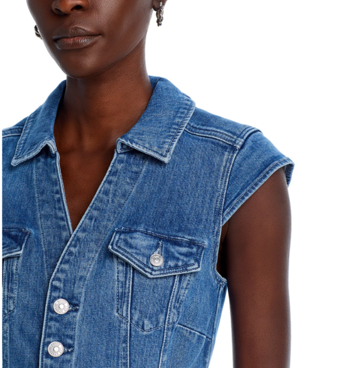 PAIGE Jaxsyn Denim Dress MSRP $259