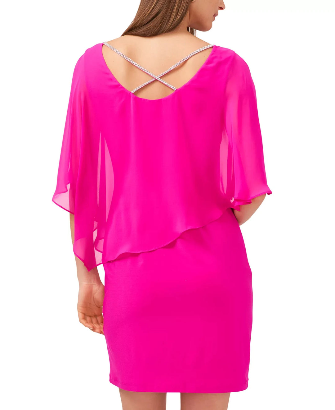 MSK Petite Cape-Overlay Sheath Dress MSRP $80
