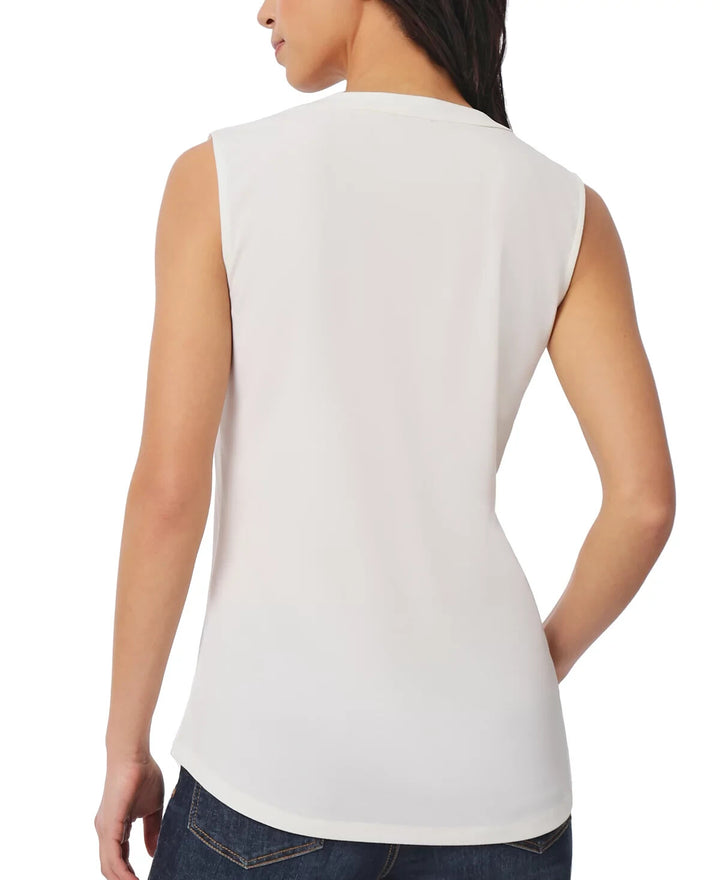 Jones New York Crepe Sleeveless V-Neck Top MSRP $49