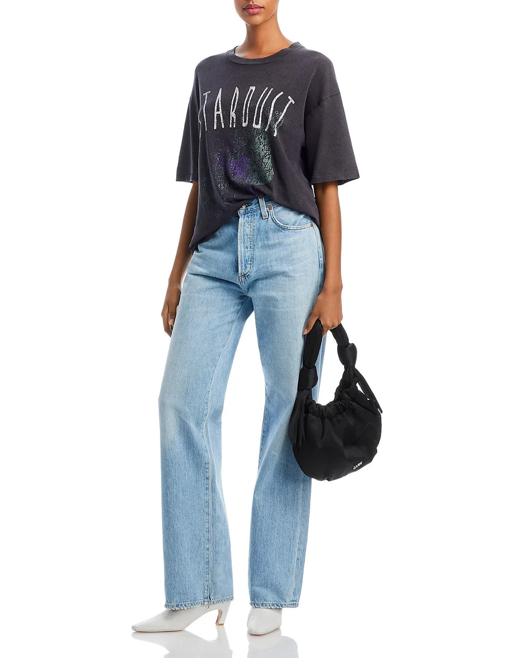 Anine Bing Joel Cotton Stardust Tee MSRP $120