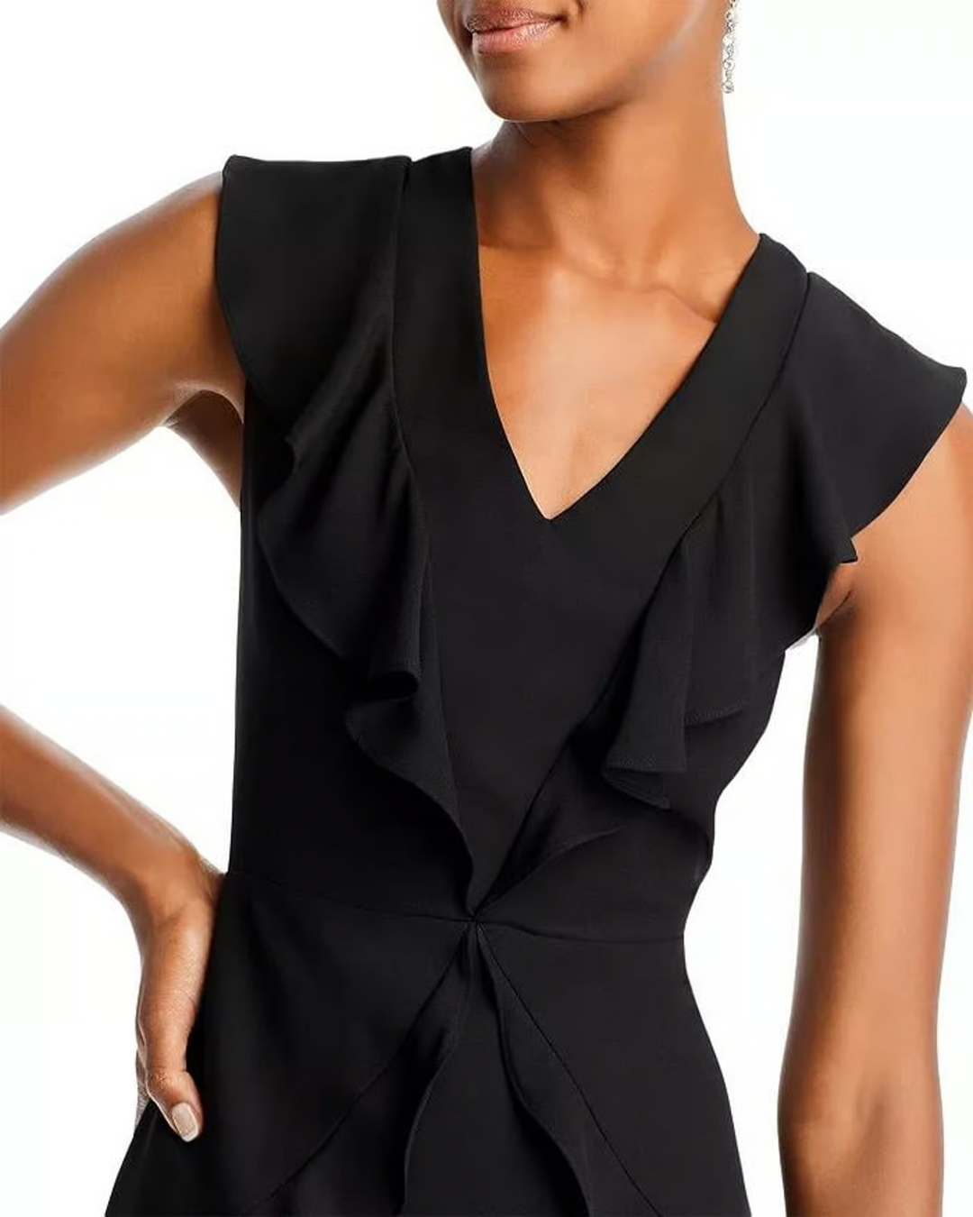 BCBGMAXAZRIA Ruffled Mini Dress MSRP $228