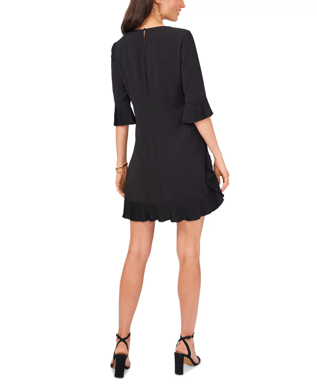 MSK Petite Pleated-Trim Shift Dress MSRP $79
