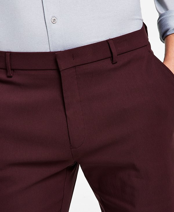 Tommy Hilfiger Men's Modern-Fit TH Flex Stretch Solid Performance Pant MSRP $95