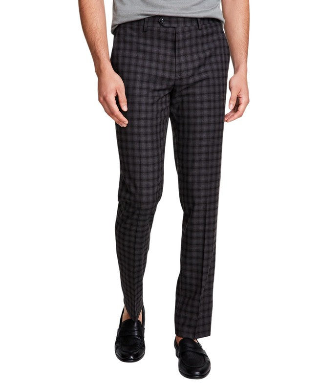 Bar III Slim-Fit Check Suit Pants MSRP $175