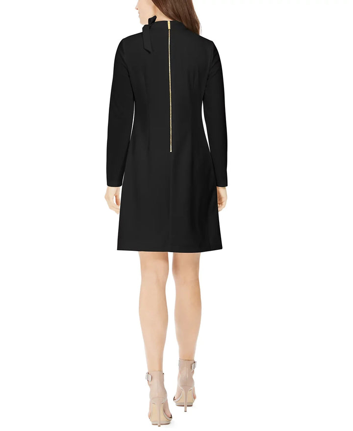 Calvin Klein Petite Bow-Neck Long-Sleeve Sheath Dress MSRP $99