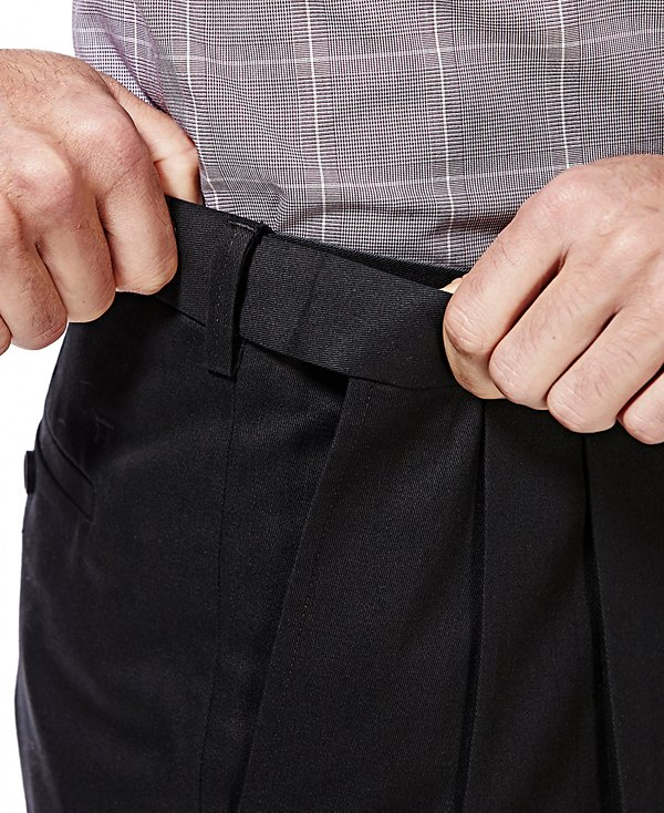 Haggar Men's Premium No Iron Khaki Classic Fit Pleat Waist Pants MSRP $70